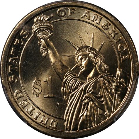 2007 George Washington Dollar Mint Error Pcgs Ms64 Missing