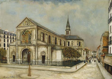 Maurice Utrillo 1883 1955 Eglise Notre Dame De Clignancourt