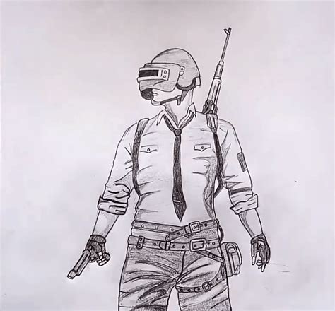 How To Draw Pubg Character Step By Step Pubg Drawings Art Diary Draw