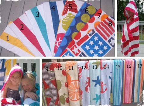Hooded Beach Towels Choose From 17 Designs Naaien