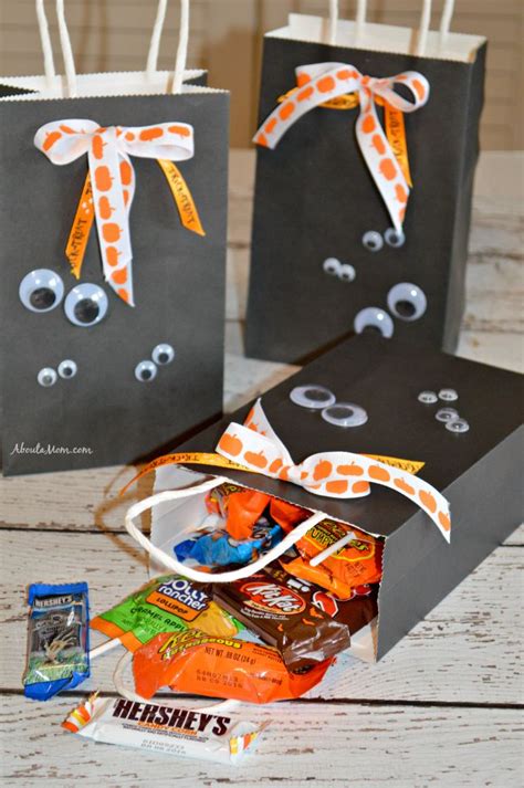Diy Halloween Treat Bags And A Halloween Candy Cookie Bars Recipe