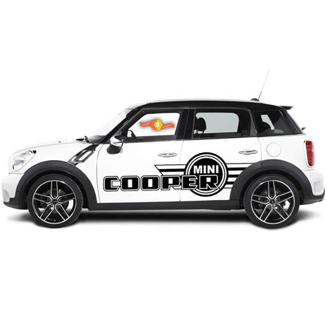 Side Stripes Graphics Decal Stickers For Mini Cooper Countryman 2000 To