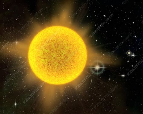 Sun Like Star Artwork Stock Image C Science Photo Library