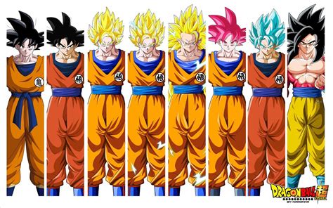 All Goku Forms Wallpapers Top Free All Goku Forms Backgrounds Wallpaperaccess