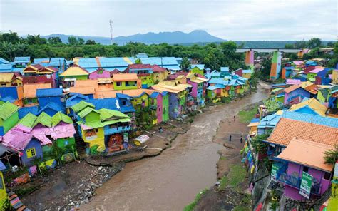 This Remote Town In Indonesia Painted Itself Entirely In Rainbows