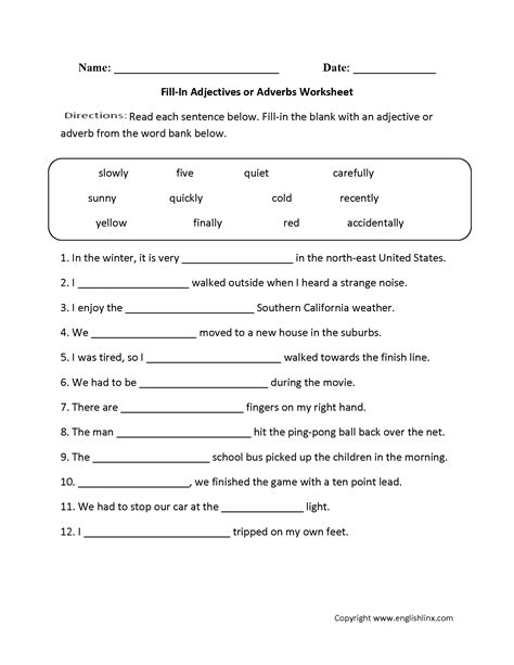 This grammar section explains english grammar in a clear and simple way. Adjectives Worksheets | Adjectives or Adverbs Worksheets