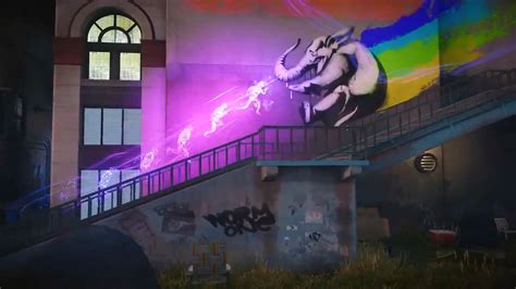 Infamous Second Son Delsin Running Neon Afterimages