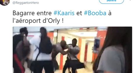 Les rappeurs Booba et Kaaris se battent à l aéroport dOrly en France