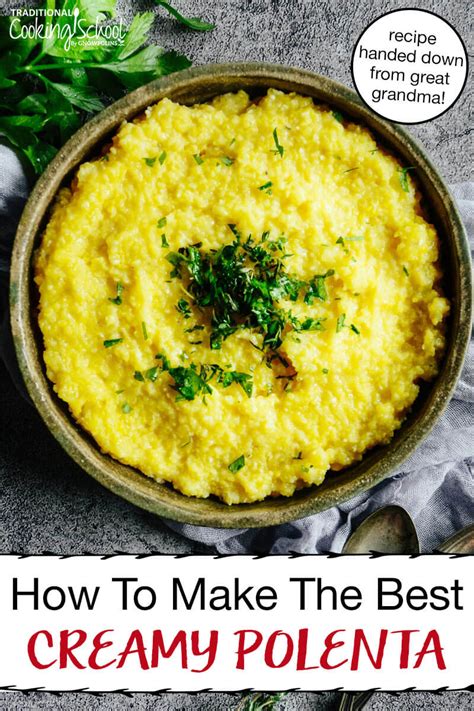 Creamy Polenta Recipe Soaked For Easy Digestion