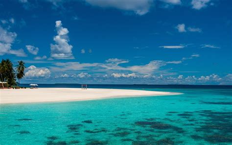 Island Beach In The Maldives Hd Wallpaper Background