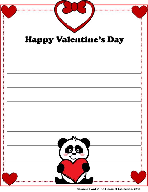 Free Valentines Day Love Letters Writing Templates Teaching Resources