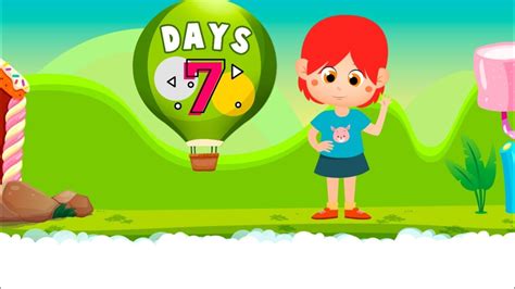 7 Days Name Seven Day With Ballon Youtube