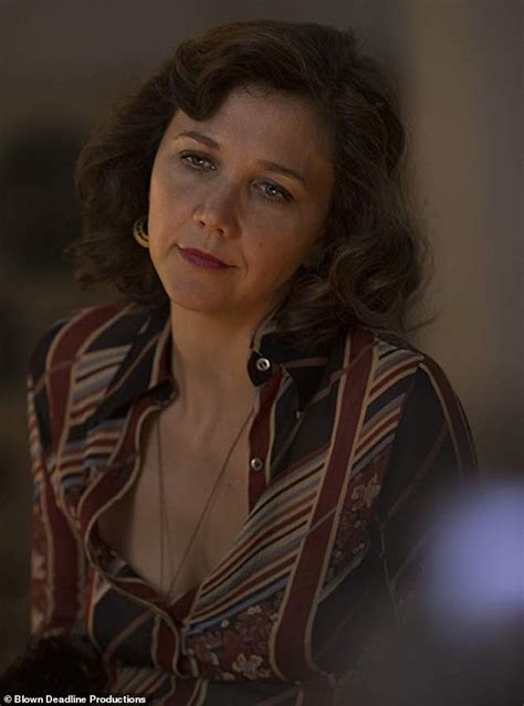 maggie gyllenhaal dons a risque retro look as she films final episode of the deuce in times