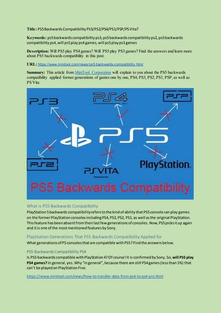 Ps5 Backwards Compatibility Pdf