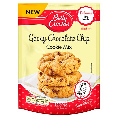 Betty Crocker Gooey Chocolate Chip Cookie Mix 200g Home Baking