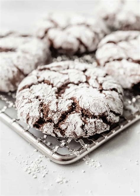 Easy Chocolate Crinkle Cookies Recipe My Baking Addiction