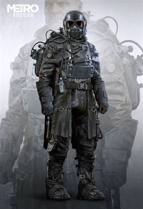 Metro Exodus Colonel Miller Suits Vlad Tkach Post Apocalyptic Art