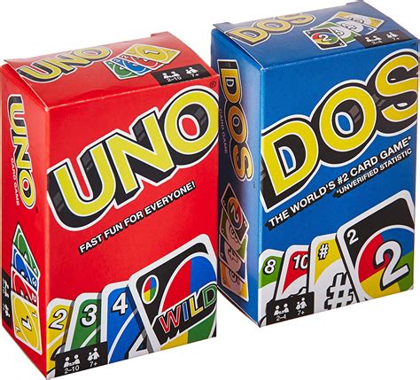 Mattel Uno Dos Card Game Combo Both Games Uk Toys And Games