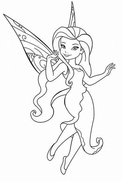 Coloring Pages Disney Printable Fairies Fairy Adult