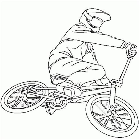 Gambar Mewarnai Sepeda Bmx en 2021 Coloriage Bmx Coloriage vélo