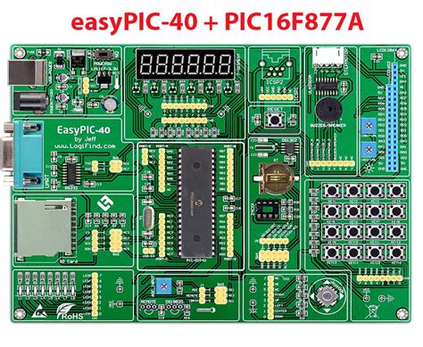 Easypic 40 Pic Carte Dapprentissage Pour Microcontrôleur Pic16f877a