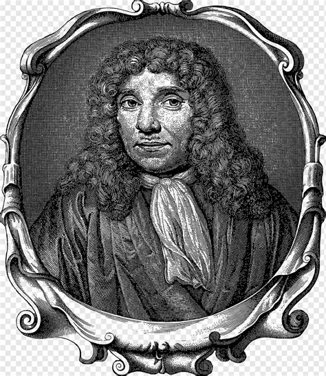 Antonie Van Leeuwenhoek Retrato Arte De Linha Holandês Moldura
