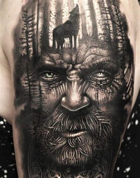 Viking Tattoo Design Viking Tattoos Wolf Name Two Wolves Tattoo