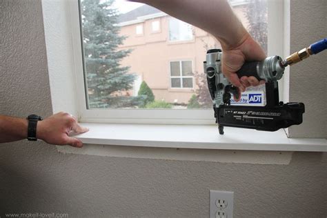 It can sit directly on the sill part of the window frame or it can be padded up from the sill of the rough opening. Home Improvement: Trimming a Window (replacing the sill ...