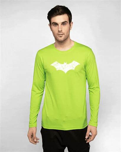 Sleeve Batman Shirts Neon Bml Dark Glow