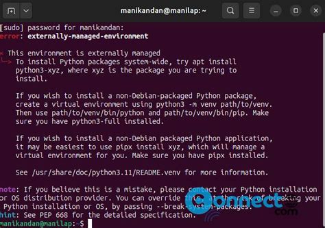 How To Solve Pip Install Error On Ubuntu Fix Error Externally