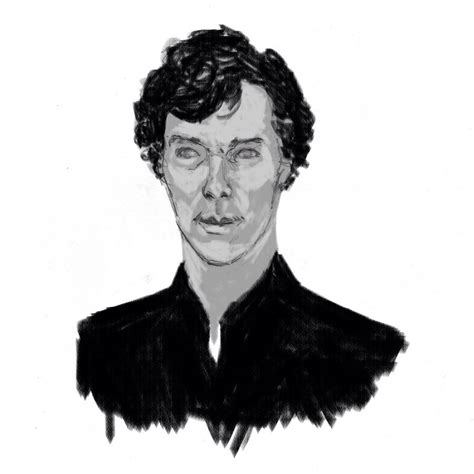 Sherlock Sketch Male Sketch Sherlock Art
