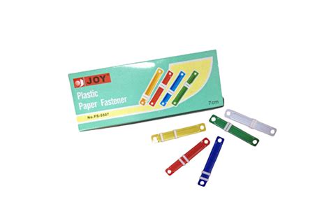 Joy Plastic Paper Fastener 5507 Assorted 7cm 50s Office Warehouse Inc