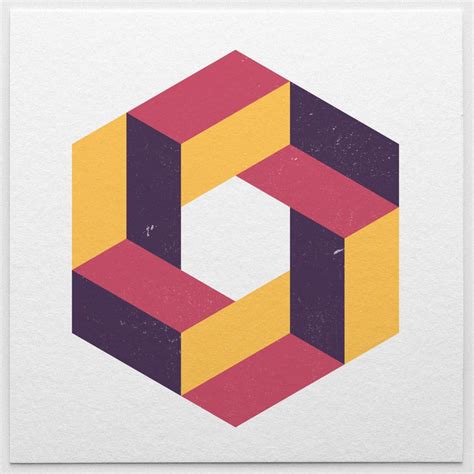 Made With Isometric Pattern 3d Illusion Colour Optical Illusion Quilts Optical Illusions