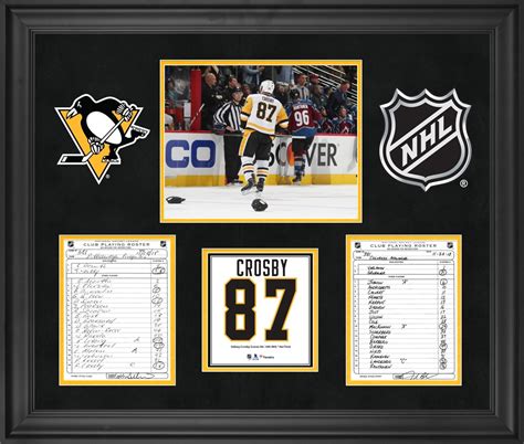 Sidneycrosby.com is the place for everything about sid the kid! Pittsburgh Penguins Framed Original Line-Up Cards from ...