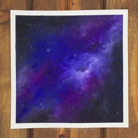 Watercolor Galaxy Sabeldesigns Painting Universe Watercolor