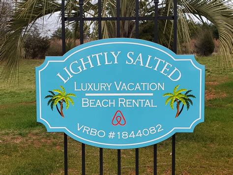 Outdoor Vacation Rental Vrbo Airbnb Signs Beach House Name Etsy