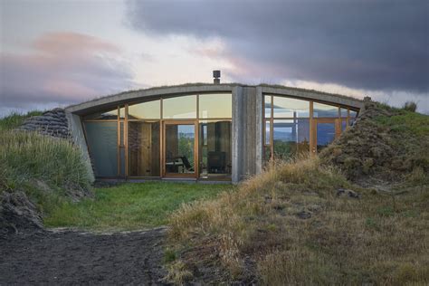 Landhouse A Small Home Nestled Into The Hills Of Reykjavik In Iceland