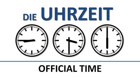 German: official time (English subtitles)/die Uhrzeit (offiziell) - YouTube