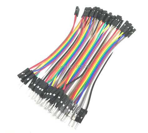 40pcs lot 10cm 40p 2 54mm dupont cable jumper wire dupont line male to female dupont line free