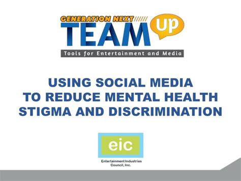 Ppt Using Social Media To Reduce Mental Health Stigma And