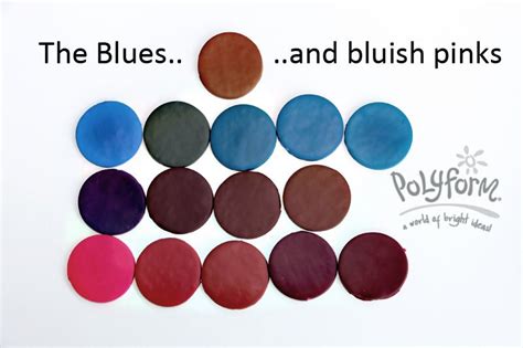 New Color Tuesday Part I The Moroccan Blues Sculpey Polymer Clay