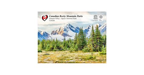 Unesco Whs Jasper National Park Postcard