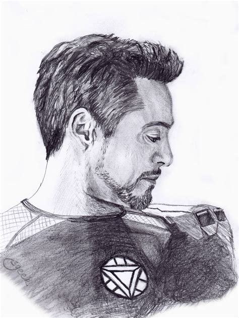 Sketch Tony Stark By Stealthygeek On Deviantart