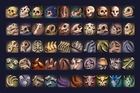 Free 50 Bone And Skull Rpg Icons Download