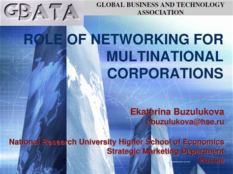 Ppt Role Of Networking For Multinational Corporations Powerpoint