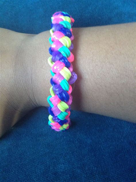 Just Made The Double Braid Bracelet Rainbow Loom Braided Bracelets