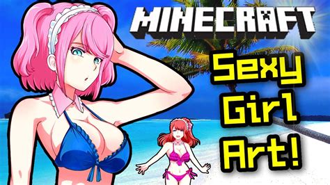 Minecraft Sexy Bikini Girls Art Youtube