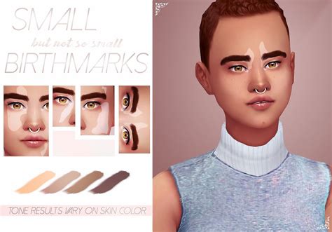 Set Of Four Birthmarks By Catplnt Sims 4 Mm Sims Sims 4 Mm Cc