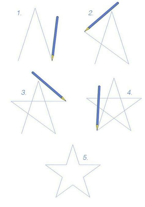 How To Draw A Star Step By Step Drawing Tutorial For The Easiest 5 Pointed Star Artofit