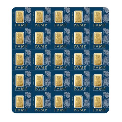 25 Gram Multigram Pamp Gold Bar Europa Bullion